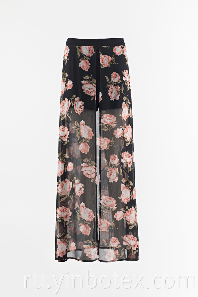 chiffon light wide trousers